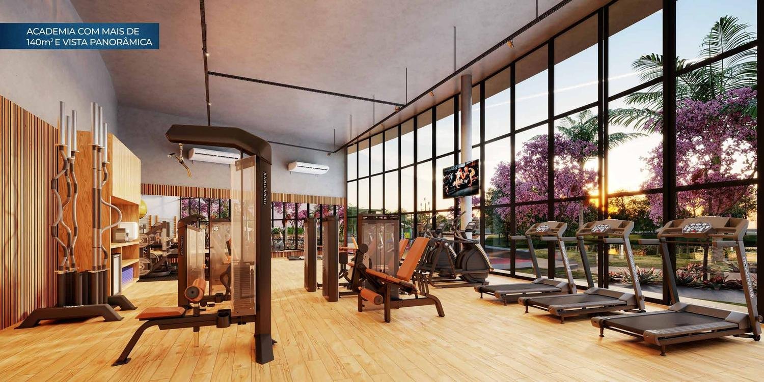 Academia com mais de 140m² e vista panorâmica
